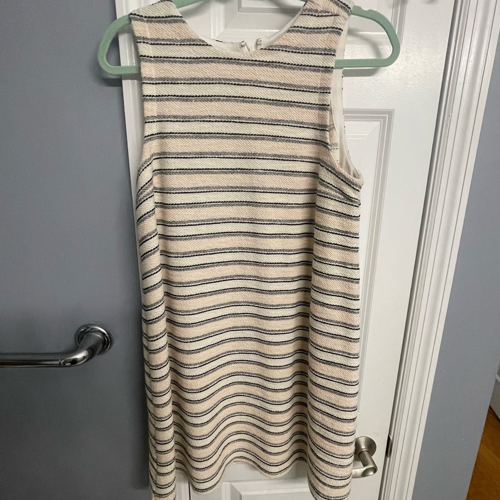 Loft Striped shift dress